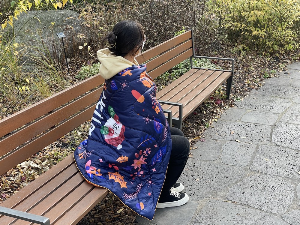 패딩 담요