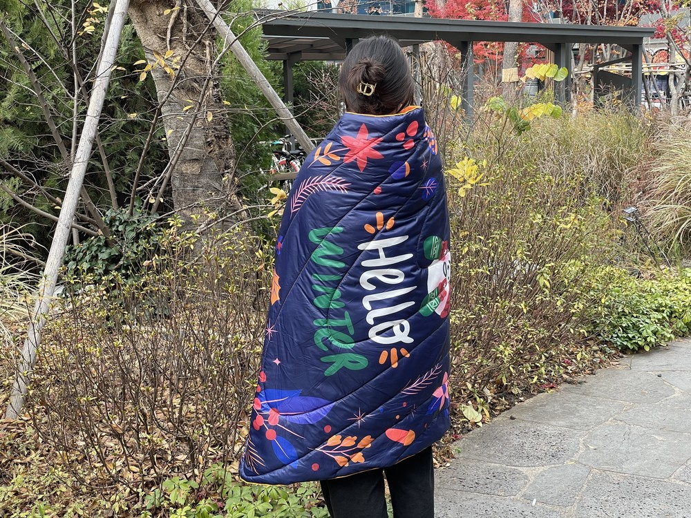 패딩 담요
